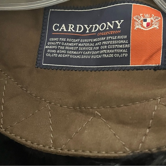 Brown Lined Chore Barn Aviator Field Jacket with Genuine Fur Collar - Picture 7 of 11